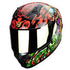 CASCO OBSIDIAN MICTLAN NEGRO ROJO BRILLO